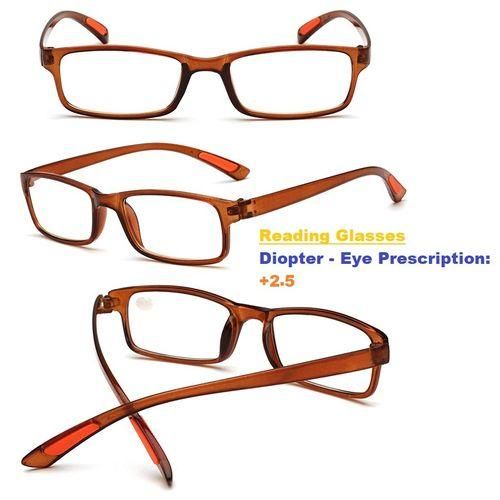 product_image_name-Fashion-250 Degree +2.50 Stylish Unisex Reading Spectacles Eyeglasses Framed Eyewear-3