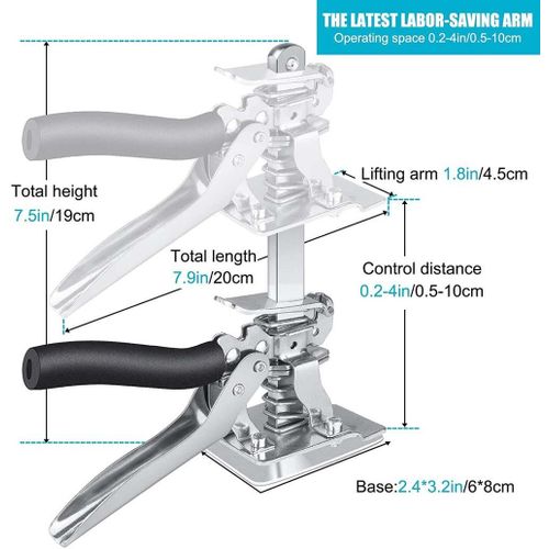 Labor Saving Arm Jack, 2 Pack Effort Elevator Hand Tool Lift, Wall Tile  Locator