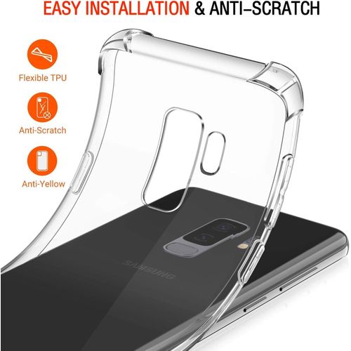 product_image_name-Generic-Transparent Back Cover Clear Thin Case for Samsung Galaxy S9 plus/S9+-Clear case-3