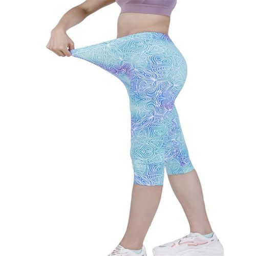 Fashion Gym High Waist Legging Women Sport Capris Slim Pants Femme