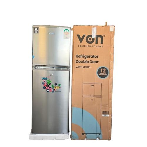 product_image_name-Generic-Von 144L Double Door Fridge with Fast Cooling -- Spacious & Energy Efficient-1