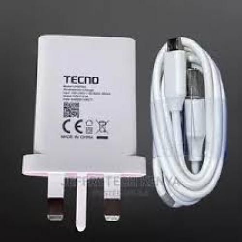 product_image_name-Generic-Tecno SPARK 18 18W SUPER FAST Type -C CHARGER -White-1