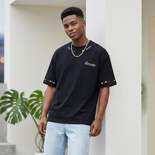 Fashion Mens 100% Cotton T Shirt - Short Sleeve Crew Neck