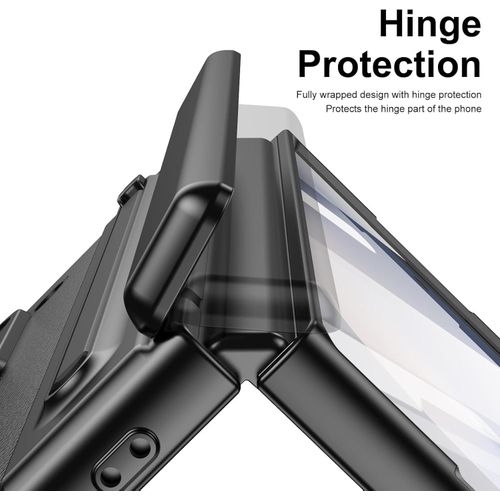 product_image_name-Generic-Samsung Galaxy Fold 7 Luxury Foldino Leather Case with S Pen Slot, Hinge Camera Safety-6