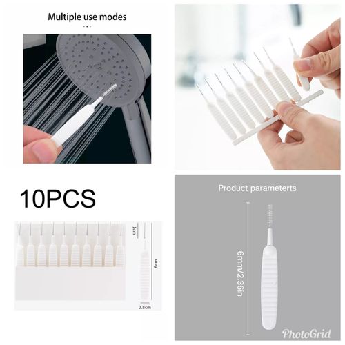 10pcs Bathroom Shower Head Cleaning Brush, Washing Anti-clogging