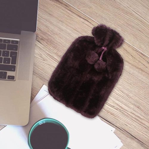 product_image_name-Generic-Hot Water Bottle with Soft Faux Plush Cover for Heat Therapy-2