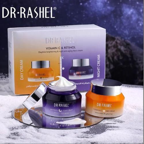 product_image_name-DR RASHEL- Vitamin C & Retinol Daytime Brightening And Anti-Aging Face Creams(2 Pack)-1
