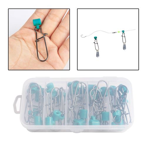 Generic 25x Fishing Line Slider Sinker Weight Connectors For