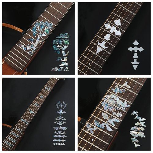 22 Styles Cross Inlay Decals Fretboard Sticker For Electric Acoustic Guitar Accessories I1801679042