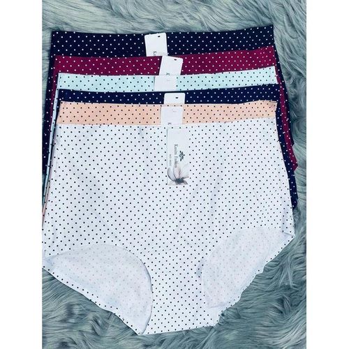product_image_name-Fashion-3 Pack of High Quality Comfortable Seamless DOTTED Ladies Panties - Assorted Colours - SIZE 36-44-1
