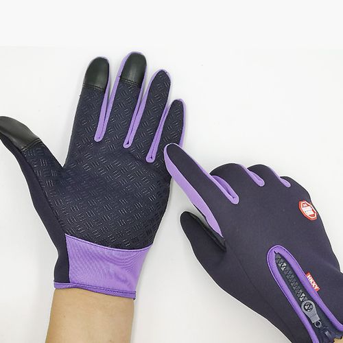 Generic (5-Purple)Waterproof Winter Warm Thermal Ski Gloves Men