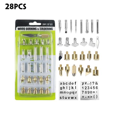 28pcs wood burning tool tips 28pcs