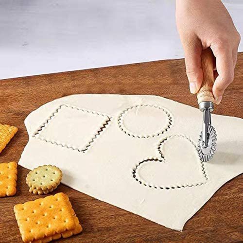 Pastry Wheel Cutter - Pasta Cutter Wheel - Ravioli Crimper Cutter