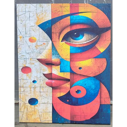 product_image_name-Generic-Vibrant Abstract Portrait Canvas Wall Art-1