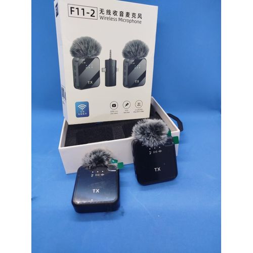 product_image_name-Generic-F11-2 All-in-One Wireless Microphone for iPhone, Android, and DSLR – Perfect for Recording and Streaming-1