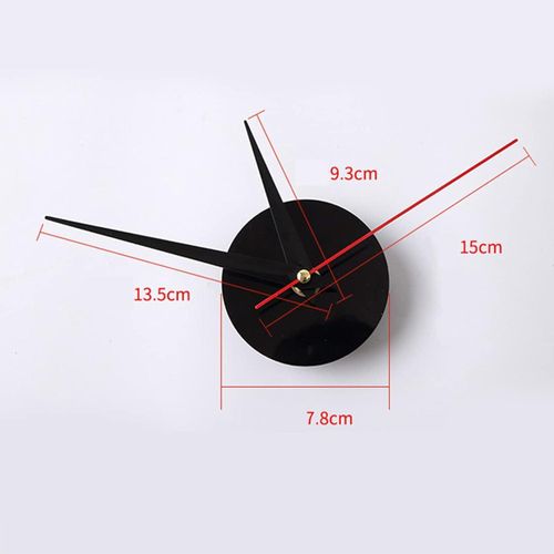 product_image_name-Generic-Multifunctional DIY Frameless Modern Acrylic 3D Wall Clock, Silent Digital Crystal Battery Operated Clock for Home Office Bedroom Decoration-4