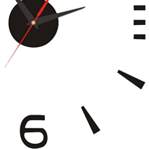 product_image_name-Generic-Multifunctional DIY Frameless Modern Acrylic 3D Wall Clock, Silent Digital Crystal Battery Operated Clock for Home Office Bedroom Decoration-6