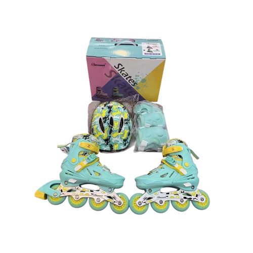 product_image_name-Generic-Full Kit Rubber Wheels Roller coaster with Hard Helmet and Protective Guards -1