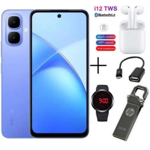 product_image_name-Infinix-Smart 10, 6.67'', 4GB RAM Up To 8GB RAM + 128GB RAM ,5000MAh , 4G, (Dual Sim) - Iris Blue + FREE GIFTS-1