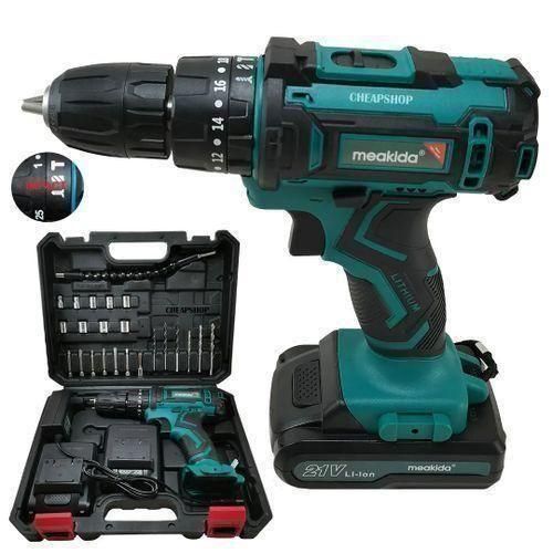product_image_name-Generic-21V Cordless COMPLETE Drill WITH 2 RECHARGABLE Batteries TOOLSET-1