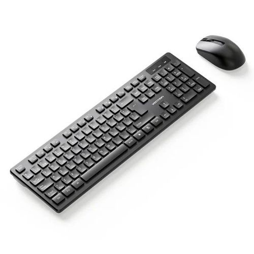 product_image_name-Vention-Wireless Full-Sized Keyboard and Mouse Combo with Mouse Pad Black Slim Type – US English Layout-1