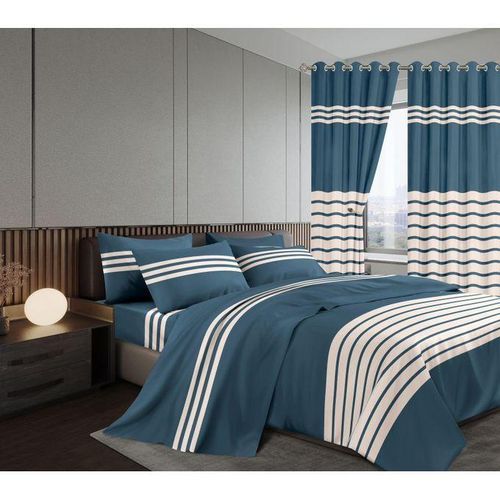 product_image_name-Generic-7 Piece Cotton/ Woolen Duvet With Matching Curtain Set-2