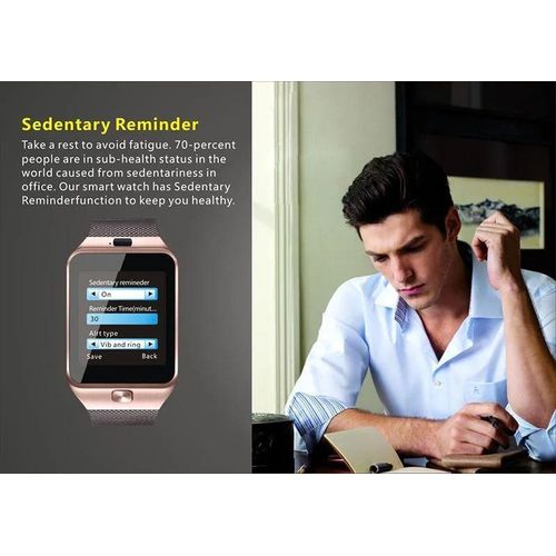 product_image_name-Generic-Smart2030 W007 Smartwatch with Touchscreen, Camera, and GSM SIM – Gold-2