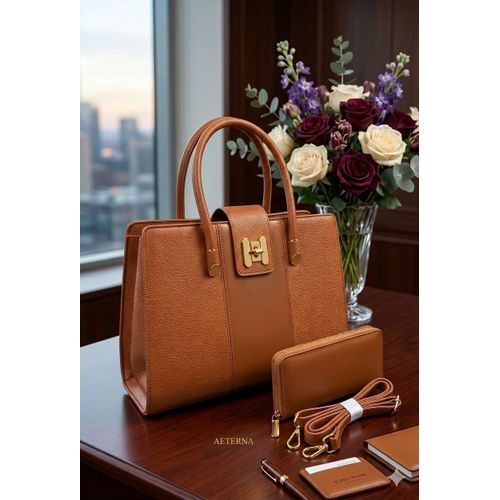 product_image_name-Generic-2 in 1 official classy stylish shoulder leather handbag -1