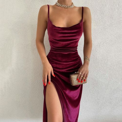 Fashion Women's Solid Color Sexy Slim Irregular Hem Short Party Dresses  -pink | Jumia Nigeria