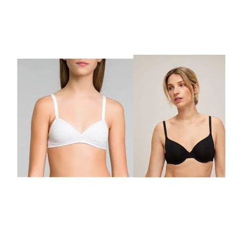 Woman's cotton non padded bra stylish woman bra trendy white