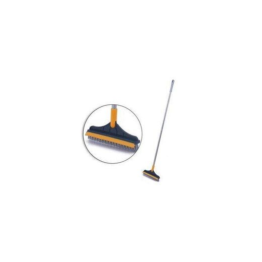 Generic  V Shaped Floor Cleaning Scrub Brush 2 In 1 Magic Broom Multifunctional Flexible and Squeegee