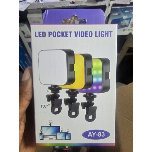 Generic Clip-On Pocket LED Light AY-83 – Portable Studio Light for Zoom, TikTok, YouTube, and Reels