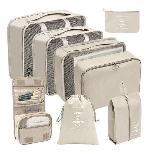 Generic 8 Piece Packing Box Set Travel Luggage Organiser - image 2