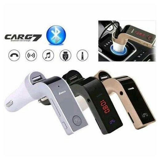 Carg7  Hands Free Aux Bluetooth FM Transmitter USB Charger