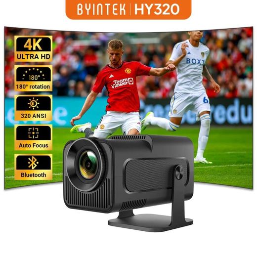 Generic Smart mini Android projector, with android 11 full hd 1080p resolution, 4k hy320 LED projectors with wifi and YouTube - image 3
