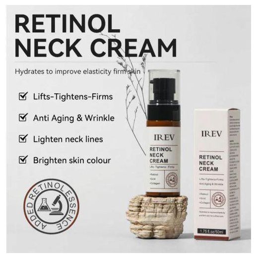 IREV Retinol Anti-Wrinkle Neck Cream Niacinamide Moisturizing Anti-Wrinkle Dark Spot Removal Neck Care Cream - image 2