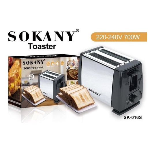 Sokany Sokany 2-Slice Bread Toaster - Adjustable Browning, Removable Crumb Tray, Cool Touch, ABS - image 2