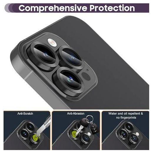 Generic iPhone 15 Pro Metal Ring Camera Lens Protector, Phone Accessory - image 3