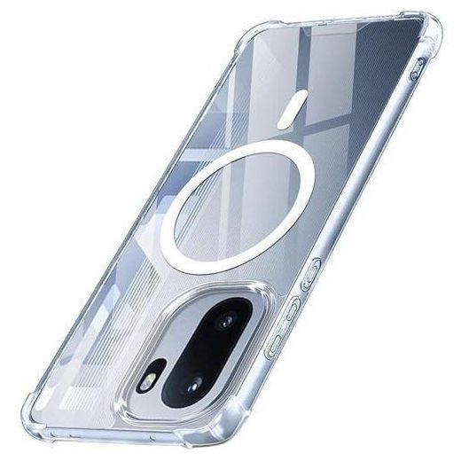 OnePlus 15R 5G Transparent/clear Shockproof Hybrid Armor Magnetic Back Cover Case - image 2