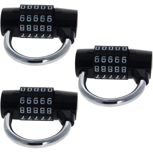 Generic Stellar 5 Digit Combination Padlock Zinc Alloy Anti-Rust Keyless Security Lock - image 2