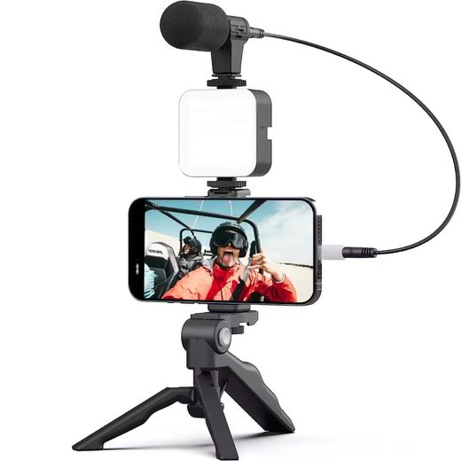 Content Creator Kit AY-49 – Mic, Fill Light & Tripod