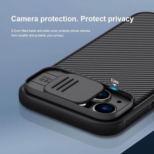 Nillkin iPhone 13 Phone Case, CamShield Cover with Sliding Camera Protector for Lens Safety for Second Device - image 3