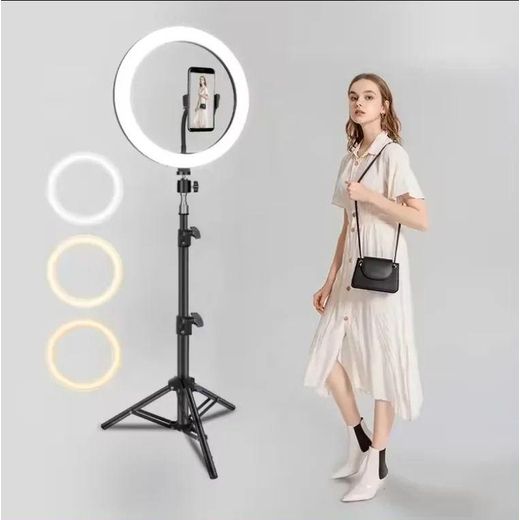 Generic Professional LED Ring Light Kit with Adjustable Tripod Stand for Makeup & Photography - image 2