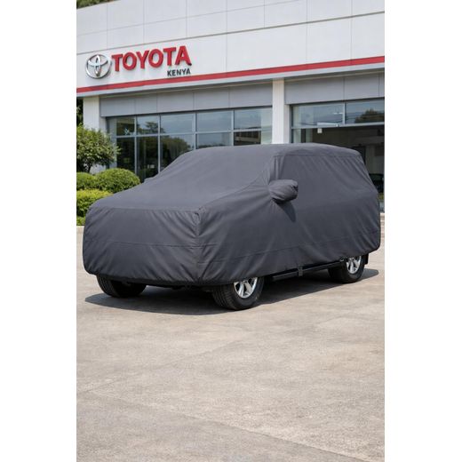 Generic Double Layer Prado Car Cover Dark Grey Windproof & UV Resistant - image 2