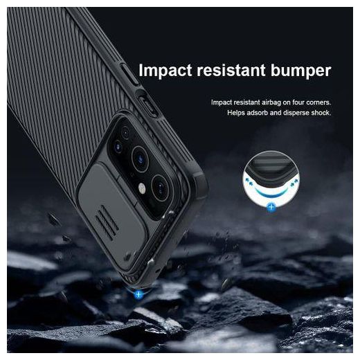 Generic Nilkin Oneplus 9 Pro Case, Nilkkin CamShield Pro Slim case Protective Cover Case with Camera Protector Hard PC TPU Ultra Thin Phone Case for One Plus 9 pro - image 3