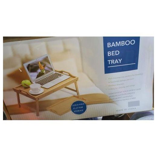 Generic Bamboo tray with foldable legs_breakfast in bed - image 3