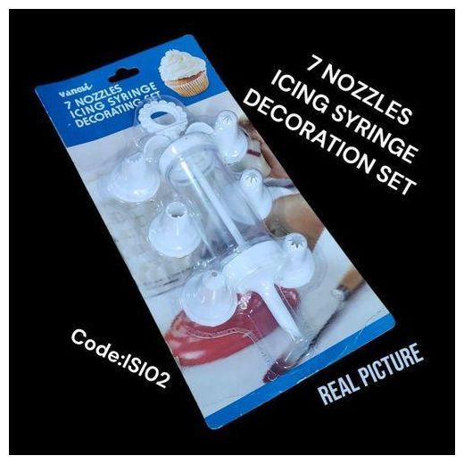 Cake Decorating Icing Syringe Baking Cream Pump With 8 Nozzles Dessert Decorations Fillings Syringes Piping Nozzle Set Pastry Decorator Squeezer Pen Cupcakes Donuts Biscuits