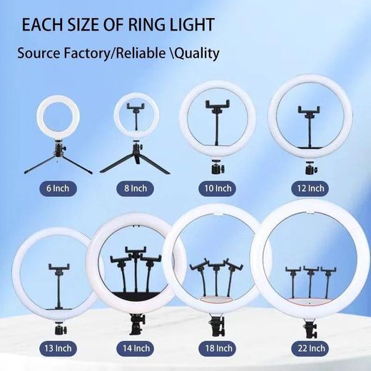 Generic LJJ-45 18 Inch LED Ring Light With Adjustable Tripod Stand R - image 4