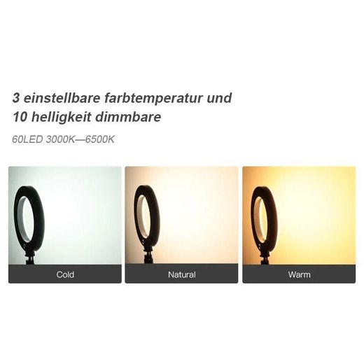 Generic Studio-Grade 10 Inch LED Ring Light – Versatile Lighting for Cameras, Phones, and Makeup Videos - image 2