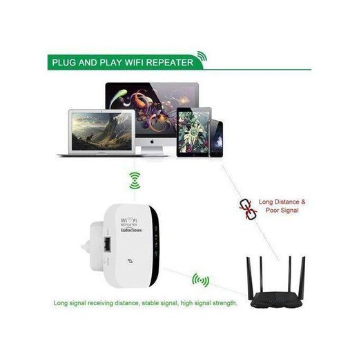 Generic Wireless WiFi Amplifier WiFi Extender 300Mbps Router Signal Repeater Remote Repeater Access Point - image 2